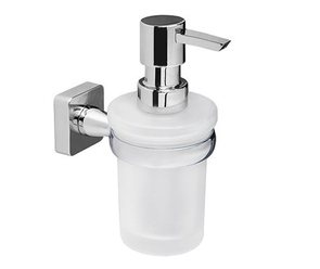 Дозатор для жидкого мыла стеклянный, 150 ml Wasser Kraft К-6599