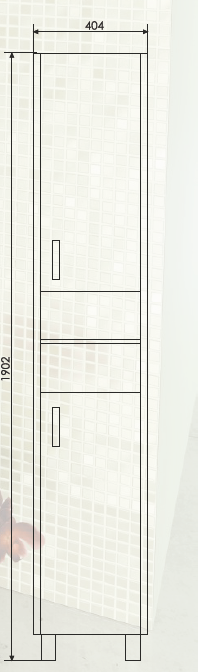 Шкаф-колонна Comforty Тулуза-40 сосна лоредо